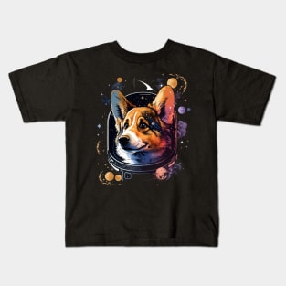 space corgi Kids T-Shirt